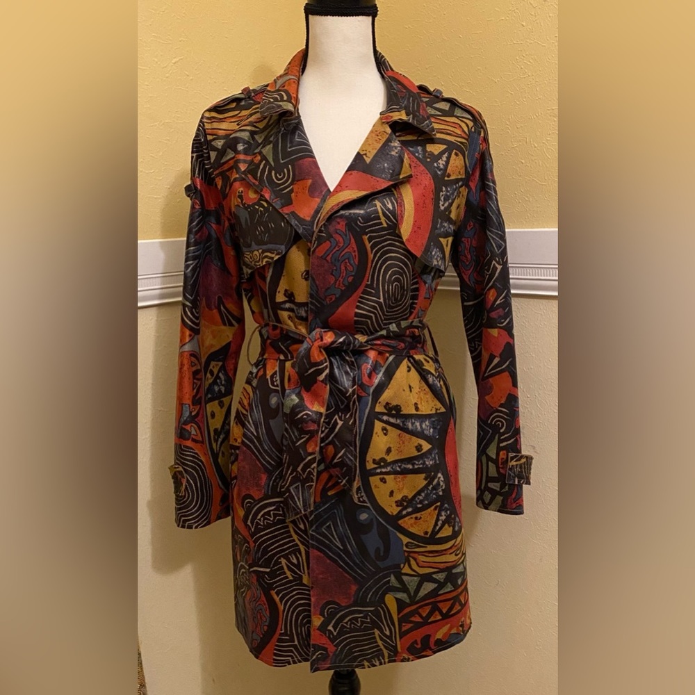 PALILA Women’s Wrap Dress/Jacket w/ belt; Large; Front working Pockets; NWOT.